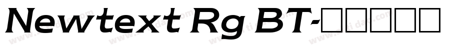 Newtext Rg BT字体转换